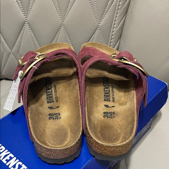 Birkenstock Arizona BS Patent Sand Sandal in Patent Sand - Picture 13 of 15